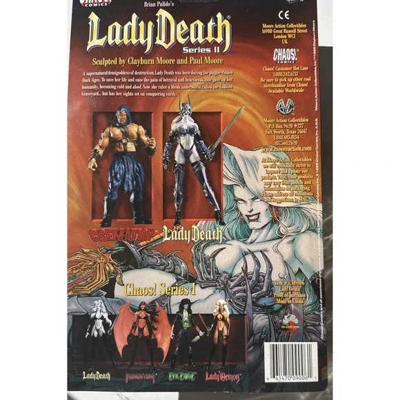Set of 2 Moore Action Collectibles Ser 2 - Cremator Variant and Lady Death (7F) - Picture 3 of 5